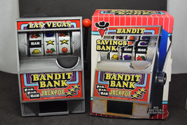 Vintage Radica Bandit Savings Bank Jackpot Slot with Box Model 100 - £13.19 GBP
