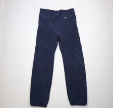 Vtg 80s Champion Reverse Weave Mens Large Distressed Sweatpants Joggers Blue USA - £71.18 GBP