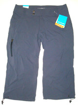 Womens 8 New NWT Columbia City Gray Hike Capri Pants Pockets Long UPF 50 Trail - £34.11 GBP