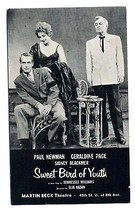 Sweet Bird of Youth Broadway Postcard Paul Newman Geraldine Page 1959 - £10.90 GBP
