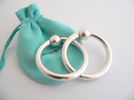 Tiffany &amp; Co Silver Double Circle Baby Rattle Teether Rattle Baby Gift Heirloom - £288.19 GBP