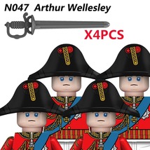 4PCS Napoleonic Military Soldiers Building Block Medieval Army Figures N047 - £18.09 GBP