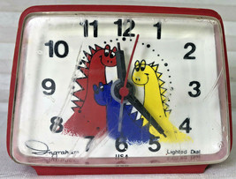 Vintage Toastmaster Ingraham Dinosaur Theme Electric Dial Alarm Clock - £23.48 GBP