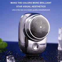 Mini Portable Face Cordless Shavers Rechargeable USB Electric Shaver Wet &amp; Dry - £6.84 GBP+