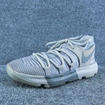 Nike Boys Sneaker Shoes Gray Fabric Lace Up Size T 12 Medium - £23.35 GBP