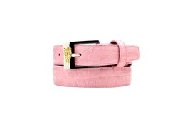 Men's Belvedere Genuine Alligator Belt Dressy Style 2008 Pink image 2