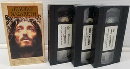 Jesus of Nazareth (VHS, 1999, 3-Tape Box Set) Video Cassette Tapes - £4.65 GBP