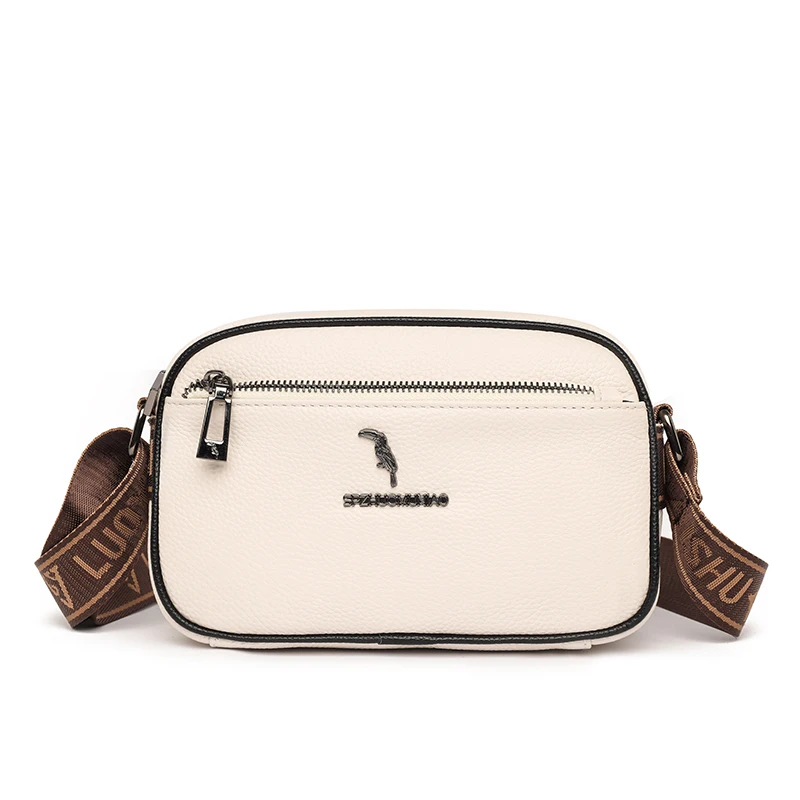 Cowhide Bag New Leather Soft Leather Zero Wallet Fashion Versatile Messenger Cro - £76.03 GBP