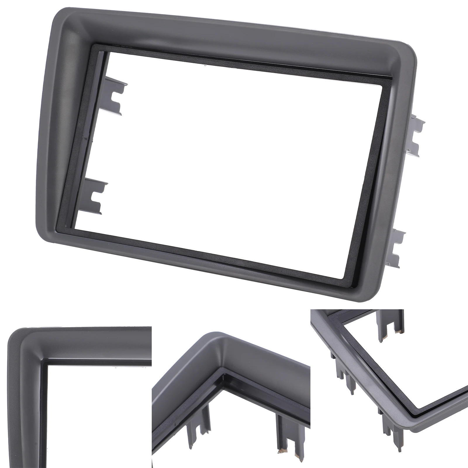 Dash Stereo Bezel Car Stereo Radio Frame Sturdy Antiwear 2Din ABS Durable Repl - £18.79 GBP