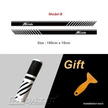 Cing sport stripes both side car door skirt decals for ford fiesta st rs hatchback 2008 thumb200