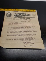 June 2 1908 Covel Mfg. Co. Letter - Machinery for making sharpening - $15.58