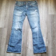 Silver Jeans Tuesday Women Size 29W 33L Bootcut Distressed Denim Low Ris... - £21.50 GBP