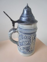 9&quot; Hoffritz Thewalt Beer Stein With Lid Western Germany MARKED YEAR 1894  - $123.75