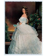 Vintage of Empress Elisabeth Austria Floral Gown Regal Portrait Postcard - $130.47 MXN