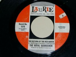 The Royal Guardsmen Return Of The Red Baron Sweetmeats 45 Rpm Record Laurie Lbl - £12.78 GBP