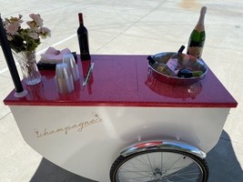 Bar Cart Mobile Rolling Serving Elegant Beverage Drinks Station Mobile B... - $115,485.94 MXN