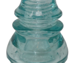 Whitall &amp; Tatum Co No 1 Aqua Blue Glass Insulator Made in USA - $59.99
