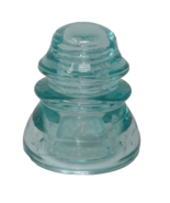 Whitall &amp; Tatum Co No 1 Aqua Blue Glass Insulator Made in USA - $81.76 CAD