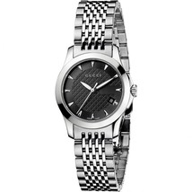 Gucci YA126502 Black Dial Stainless Steel Strap Ladies Watch - £505.18 GBP