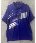 Adidas Golf Purple Abstract Adizero Polo Golf Shirt Men’s Size XL - $397.22 MXN