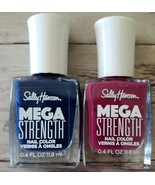 Two (2) Bottles ~ (050/064) ~ Sally Hansen ~ Mega Strength ~ Nail Color ... - $284.83 MXN