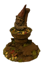Tom Clark Gnome Figurine vtg sculpture elf SIGNED Cairn Herb Apothecary dwarf - £47.33 GBP