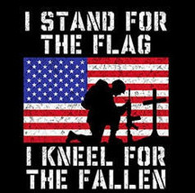 marines patriotic army i stand for the flag i kneel FOR THE FALLEN hoodie - $29.99