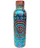 Rastogi Handicrafts Pure Copper Bottle 900 Ml Hand Painted - €38,44 EUR