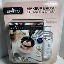 Makeup Brush Cleaner &amp; Dryer Kit With Batteries Cleans &amp; Drys StylPro - $29.69