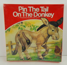 Pin the Tail on the Donkey Pressman Board Game New Sealed Vintage - $18.21