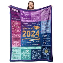 Graduation Gifts Blanket - 2024 Graduation Gifts For Her Him - Graduation Decora - £34.54 GBP