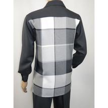 Men's MONTIQUE Two Piece Set Walking Leisure Suit 2370 Gray Plaid image 5