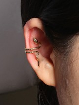 SNAKE earrings, minimalist earrings, adjustable sting earrings without piercing - £13.87 GBP