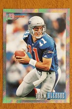 1993 Bowman Football Card Foil Drew Bledsoe Rookie #280 New England Patriots B - £4.70 GBP