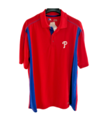 Genuine Merchandise Philadelphia Phillies Embroidered Polo Shirt Red Siz... - $60.93 CAD