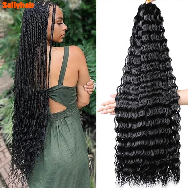 C deep wave twist crochet hair natural afro curls crochet braids ombre braiding hair 32 thumb200