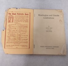 Washington and Lincoln Celebrations Reciations Book 1924 Paine Publishing - £15.69 GBP