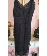 Charlotte Russe Dress Women&#39;s Med Black Lace Sheath Stretch Cocktail Party - $284.99 MXN