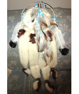 27&quot; Native American Man Dream Catcher Handmade Feathers, Beads - £98.48 GBP