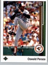 1989 Upper Deck 651 Oswald Peraza Rookie Baltimore Orioles - £1.37 GBP