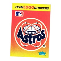 1991 Fleer #NNO Team Logo Stickers Baseball Collection Houston Astros - £1.57 GBP