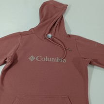 Columbia XL9550 Women's XS Peach Cotton Drawstring Hoodie Pullover Sweatshirt image 10