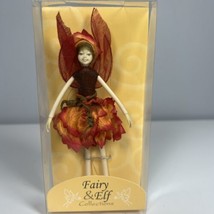 Tassie Design Fairy &amp; Elf Collections Decorative 5&quot; Red And Orange Dress... - £22.09 GBP