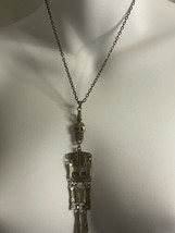 Fun Alloy Chain Dangling Skeleton Body Pendant Necklace - $24.75