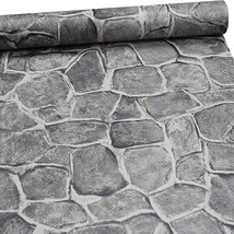 Fortress: 11 Yards Stone Wallpaper Peel And Stick Removable Castle Tower... - £27.76 GBP