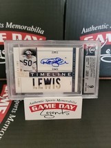 D.D. Lewis 2010 National Treasures Timeline Patch Game Worn Auto /10 Bgs 9/10  - £286.71 GBP