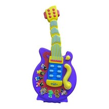 The Wiggles Wiggly Giggly Guitar Dancing Singing 18&quot;Purple Works Spinmaster 2004 - £19.95 GBP