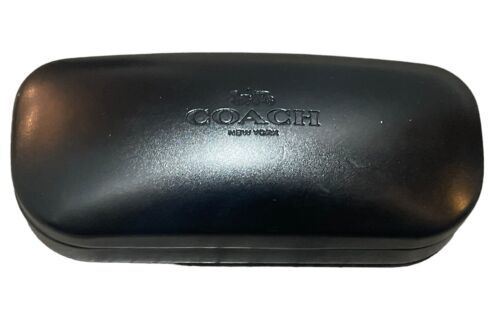 Coach New York  Glasses/Sunglasses Case Clamshell  Black/ Gold GREAT CONDITION  - $9.85