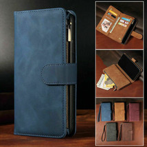 For iPhone 13 12 11 Pro Max Mini XS XR 7 8 Plus Wallet Case Leather Flip  - £50.47 GBP