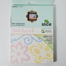 Slice Design Card Basic Shapes 2 Sealed Mirroring Shadowing Making Memories - $8.41